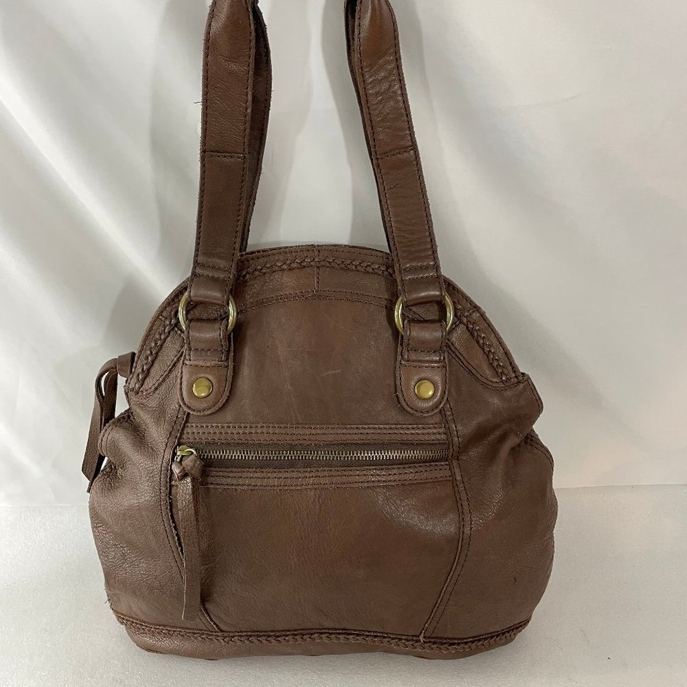 Lucky Brand Cow Hide Leather Shoulder Bag - Picture 3 of 15